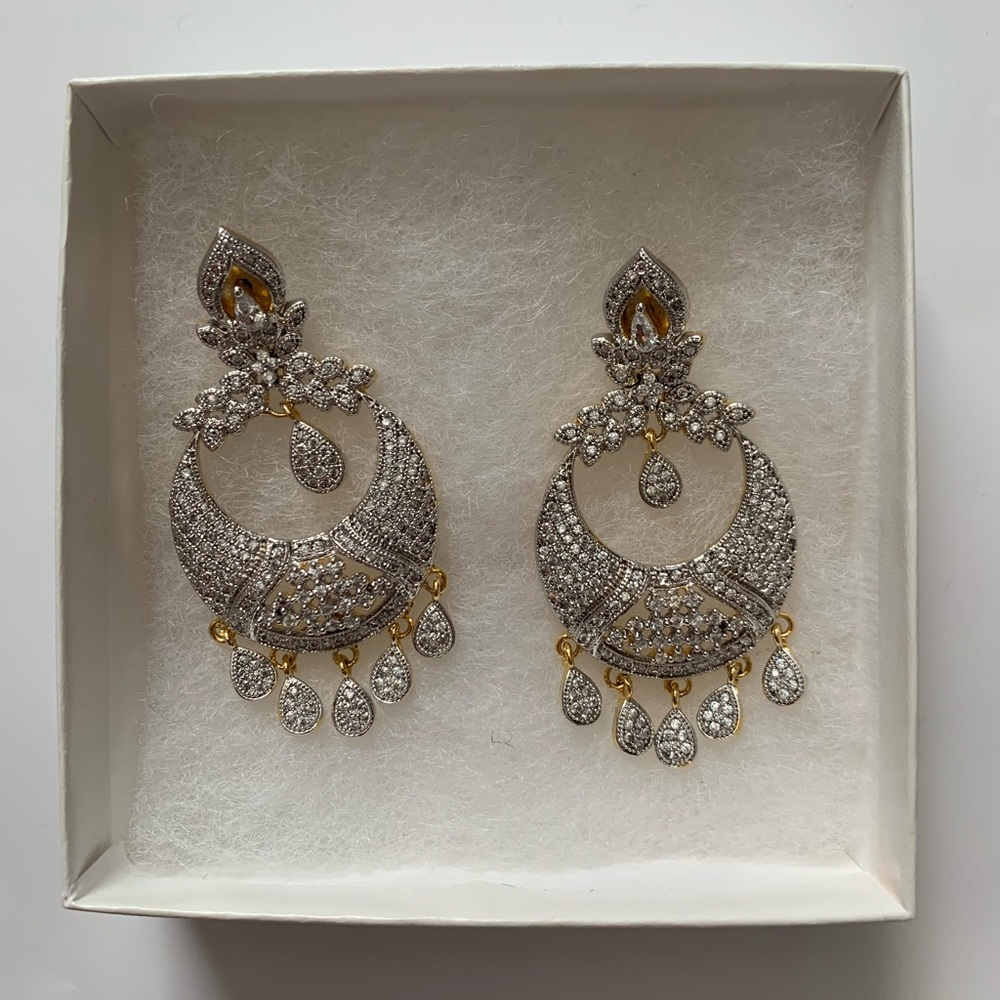 Silver and Gold Dangly Earrings